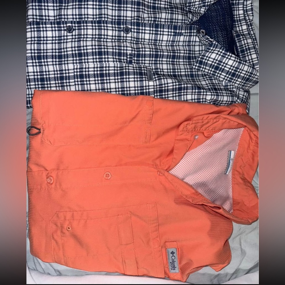 Plaid And Solid Button-Up Shirts - image 3